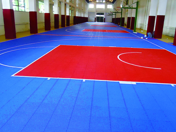 懸浮式運動地板-室內籃球場地